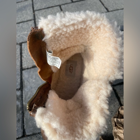 UGG Tan Shearling Lined Boots - Picture 7 of 12